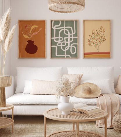 Boho Wall Art Set of 6-21