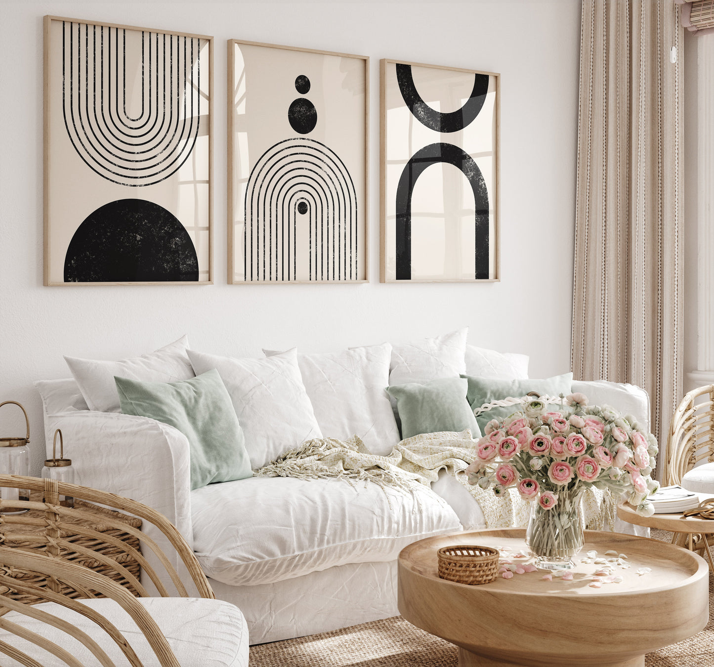 Boho Wall Art Set of 6-22