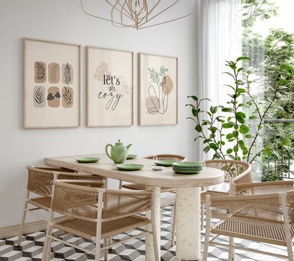 Bohemian Wall Decor Set of 3 Digital Download Prints