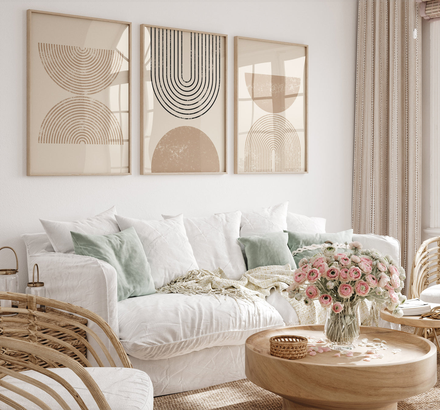 Boho Wall Art Set of 6-12