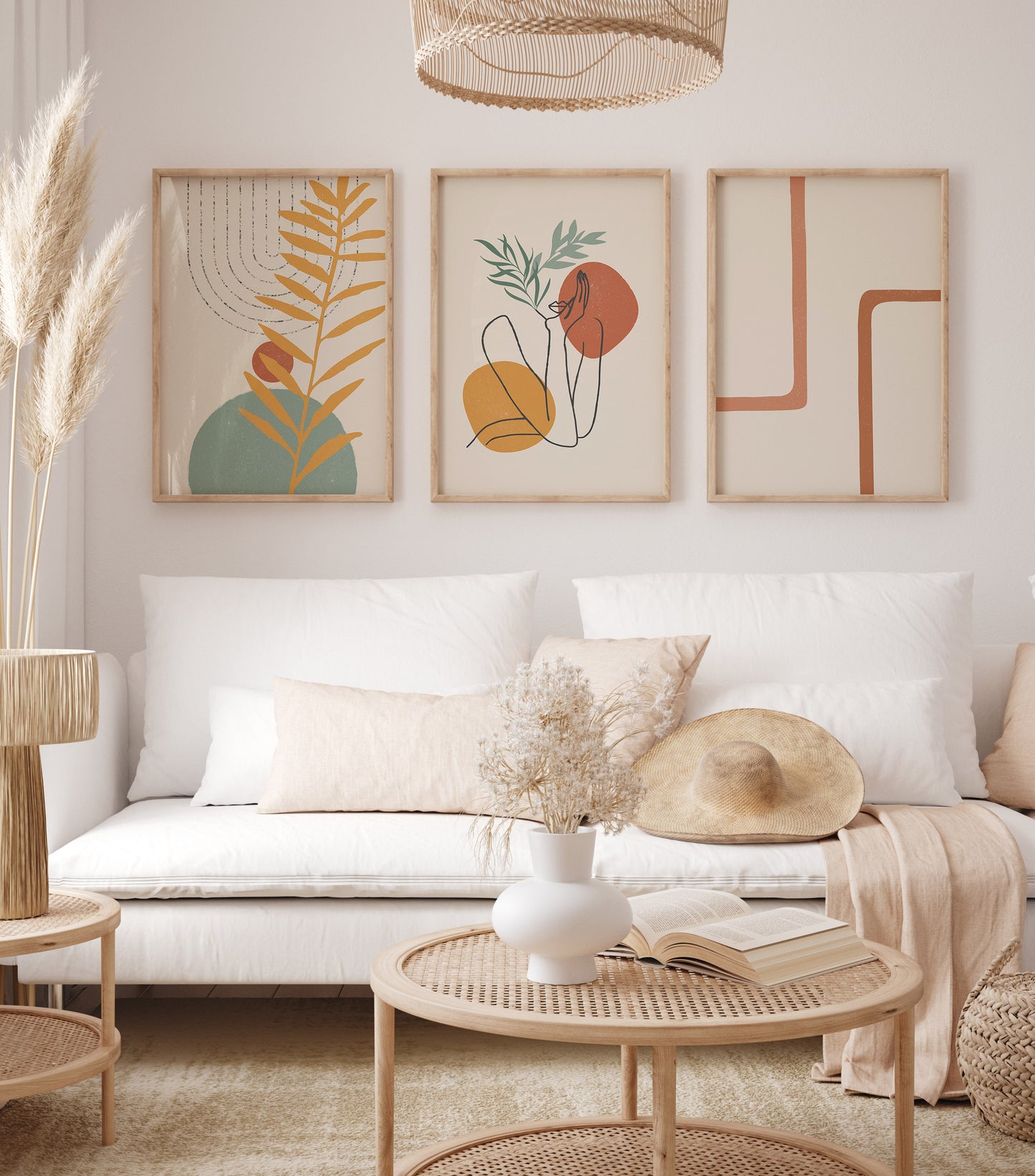 Boho Wall Art Set of 6-14