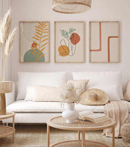 Boho Wall Art Set of 6-14