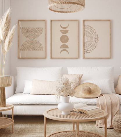 Boho Wall Art Set of 6-12