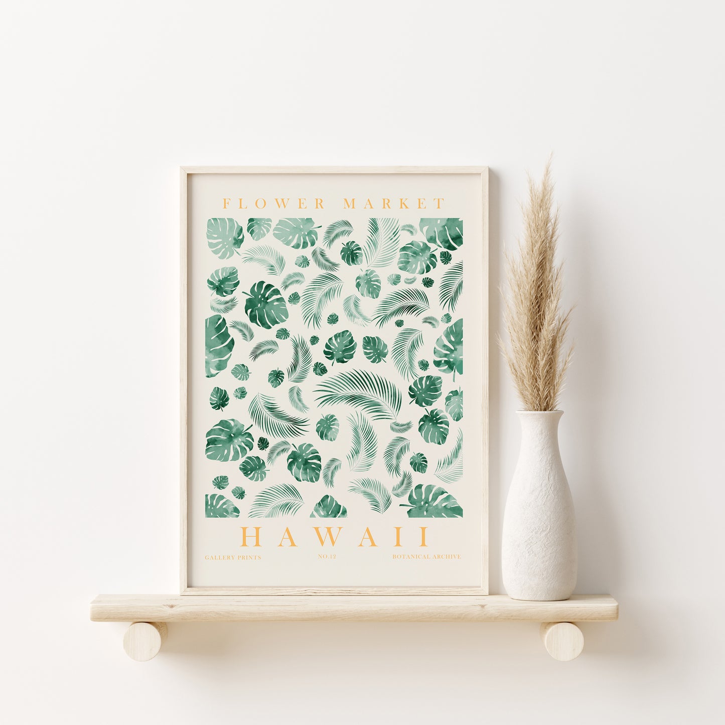 Tropical Flower Market Wall Art Set, Digital Download Flower Home Decor, Miami, Hawaii, Florida Posters, Set of 3 Art Prints