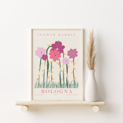 Set of 9 Flower Wall Art, Flower Market Home Decor, Digital Download