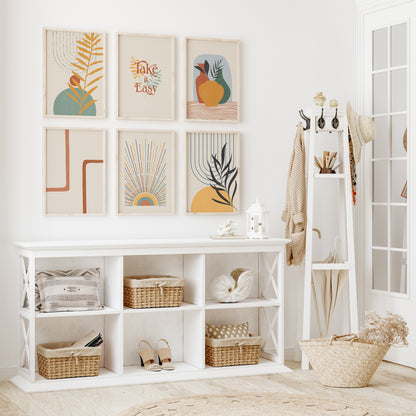 Boho Wall Art Set of 6-5