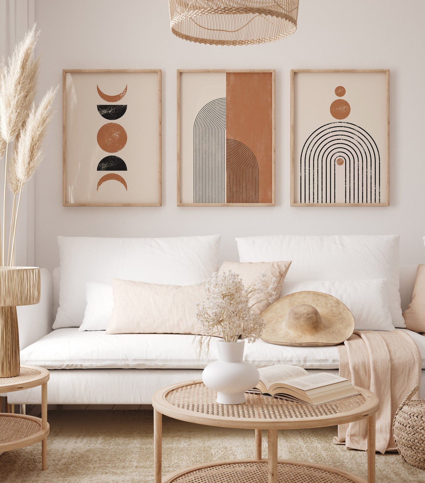 Boho Wall Art Set of 6-17